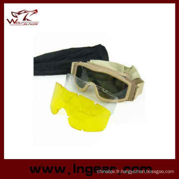 Tactique militaire protection Ess Tactical lunettes lunettes de Airsoft Wargame Paintball chasse tir